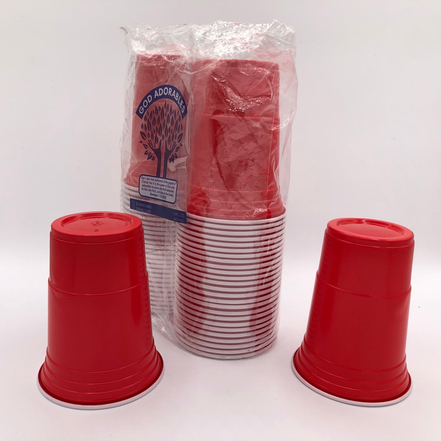 50 Disposable Plastic Party Cups